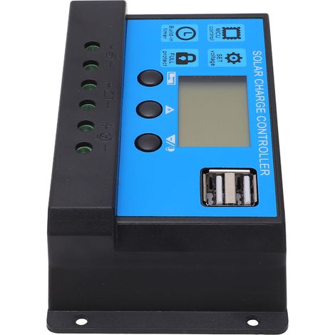 20A 12V/24V PWM-Solarladeregler mit LCD-Bildschirm, intelligenter Lade- und Entladeregler für LED-Straßenleuchten, Digitalanzeige (1/5)