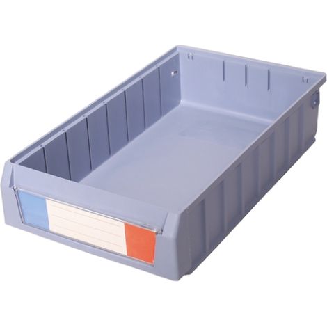 Bac de rangement RS PRO Bleu en PP, 400mm x 234mm x 90mm ( Prix pour Paquet de 5 )