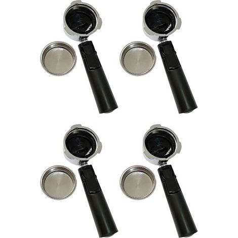4 wiederverwendbare, bodenlose Kaffeefilter 51 mm für Homix 60-mm-Filterhalter 15–20 bar für Espressomaschinen (1/4)