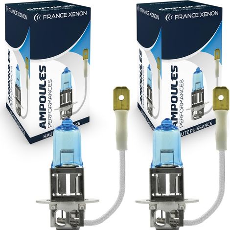 2 x Ampoules H3 7500K 55W PLASMA HOD - FRANCE-XENON - PK22S (1/3)