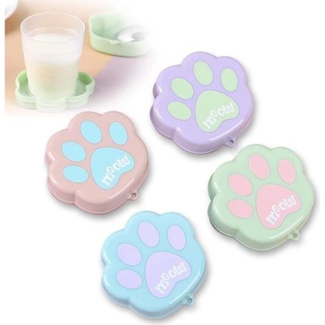 Tasse pliante - Non spécifié - 4 pcs - Matériau PP - Couleurs variées - Design créatif (1/4)
