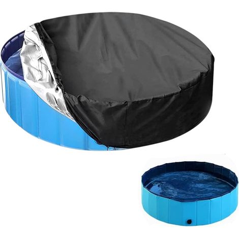 Couverture de piscine extérieure anti-poussière pour animaux compagnie ronde et carrée protection solaire (1/4)