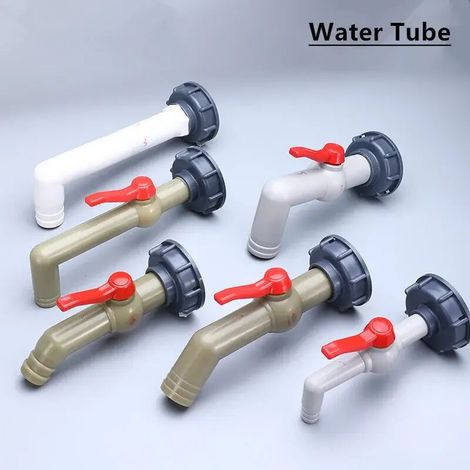 Adaptateur pour réservoir -4IBC, raccords de vanne pour réservoir d'eau, connecteur d'irrigation de jardin, robinets faciles à utiliser avec interrupteur pour tuyau d'arrosage, haute qualité (1/4)