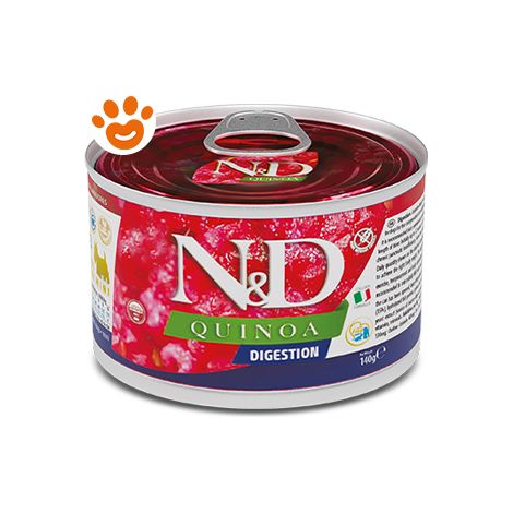 Farmina Dog N&D Quinoa Adult Mini Digestion - Lattina 140 Gr - Cibo Umido Cani