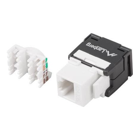 Lanberg Conector Keystone KSU6-2000 RJ45 Hembra Externo LSA Interno (SIN Herramientas) UTP Cat. 6 para Cables 22-26AWG (1/2)