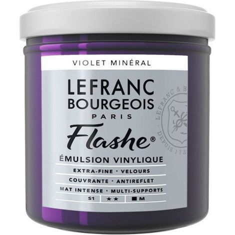 Peinture vinylique - Flashe - Violet minéral - 826 - Lefranc Bourgeois - 125ml