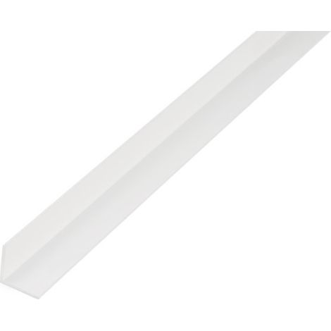 GAH Alberts Winkelprof. gleichsch., ungelocht L1000x B20x H20x S1, 5mm Kunststoff weiß (1/3)