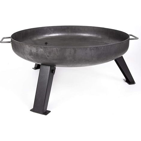 Köhko 55 cm Feuerschale 41005‑55 aus legiertem Stahl mit Standfüßen DIY‑Variationen