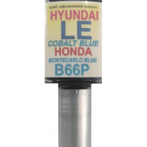 Réparation de rayures par retouche de peinture bleue Montecarlo sur Honda B66P (1/5)