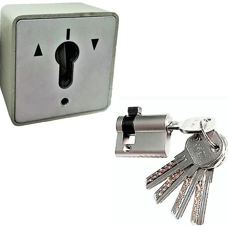 El contactor KLOSE besser para Cortinas Rodantes en Applique. Avec cylindre (30x10) -5 clés Réversibles incopiables