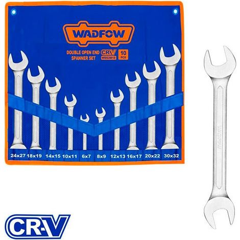 Juego de llaves fijas 10 piezas CR-V WADFOW