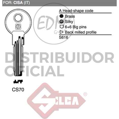 LLAVE PUNZONADA CS70 - CISA