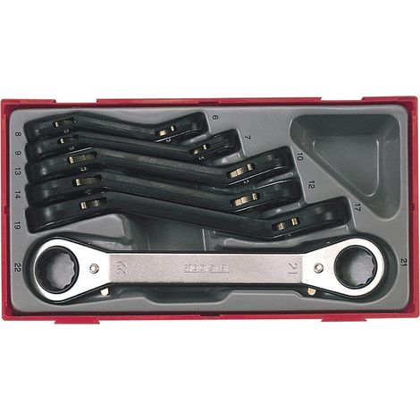 Teng 6 Piece Metric Ratchet Ring Spanners Set