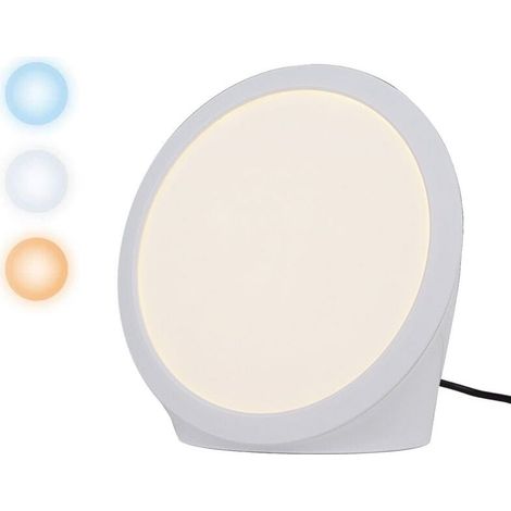 Lampe de luminothérapie de 10 000 lux, simulation de lumière du jour avec 2 couleurs, 6 minuteries, 5 intensités lumineuses réglables et fonction mémoire, sans UV (1/4)