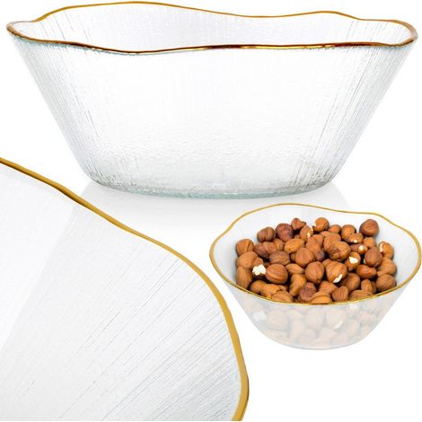 Ciotola per zuppe, insalate, snack, insalatiera in vetro 500 ml (1/5)