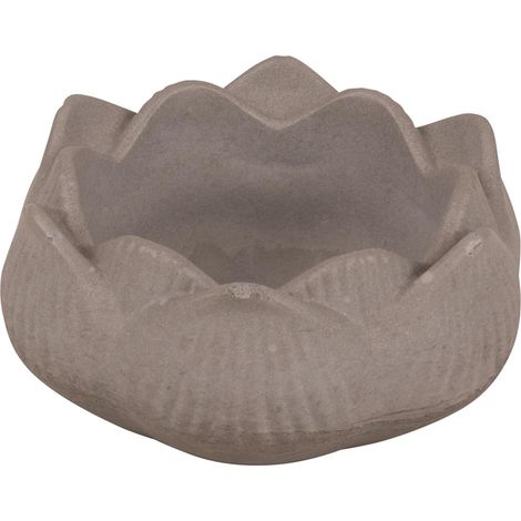 Moule pour bol en forme de LOTUS en silicone, 1 pce, ø 8cm, H. 3,5cm, béton créatif, résine époxy, décoration-36145000, Gris