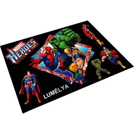 Tapis de sol 50x80cm avengers anime tapis de salon pour garçon tapis de porte pour le - Aueq - salon et la chambre spider man à mo (1/4)