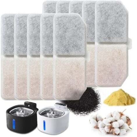 12 Pcs Cat Water Fountain Filter for Water Fountain, Replacement Dog Filter, Cat Water Fountain Filter, Flower Fountain Cat Filters with Activated Carbon
