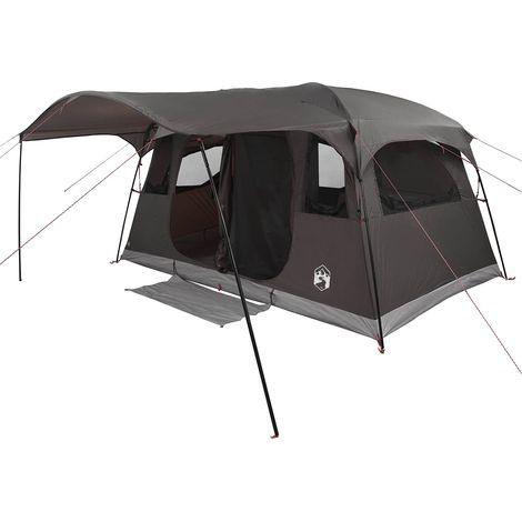 Tienda de campaña tipo túnel Marrón Gris 366 x 244 x 198 cm