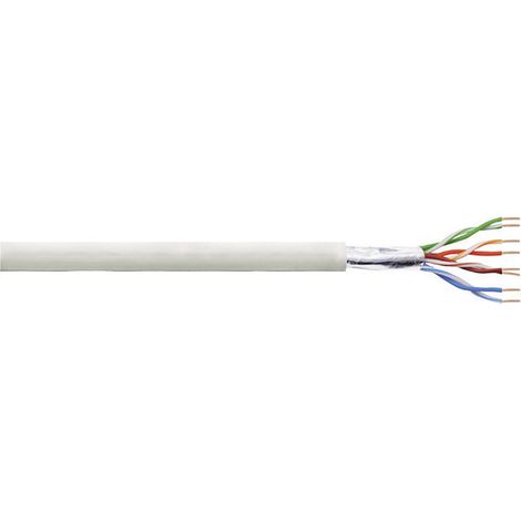 LogiLink CPV001 Netzwerkkabel CAT 5e F/UTP 4 x 2 x 0.205 mm² Grau 100 m