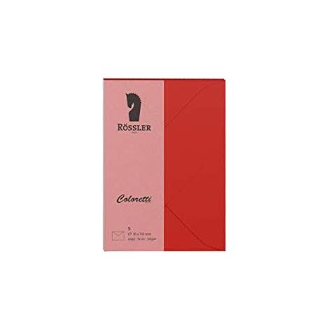 Enveloppe c7 coloretti 5 unités rouge (1/3)