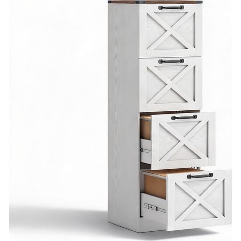 Meuble de rangement de bureau blanco 40 x 40 x 131 cm (1/5)