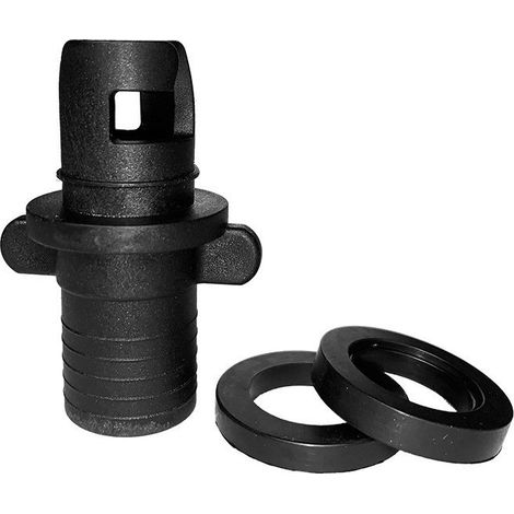 Air valve surfboard air valve connector kayak inflatable boat SUP inflator adapter connector for inflatable boats - black air valve - air valve (1/3)