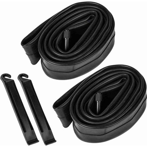 Chambres à air de vélo de montagne 26x1,75/2.125, Valve Schrader, pneu intérieur de vélo avec leviers (1/5)