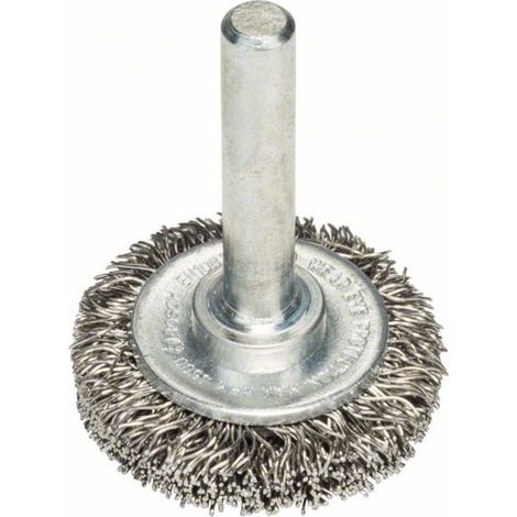 Bosch Accessories Scheibenbürste, gewellt, rostfrei, 30 mm, 0,3 mm, 6 mm, 4500 U/ min  Schaft-Ø 6 mm