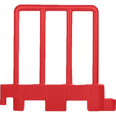 Barrière de sécurité amovible rouge- lot de 15 (1/3)