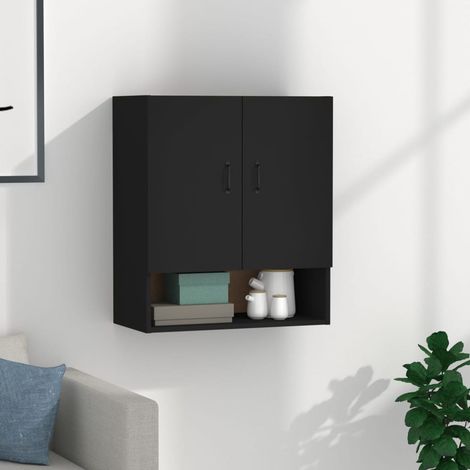 Wall Cabinet Black 60x31x70 cm Engineered Wood vidaXL (1/5)