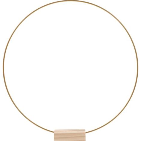 Metallkranz mit Sockel – geeignet für Hochzeiten, Partys und Bastelprojekte – mit glatten Kanten, ideal für selbstgemachte Blumenarrangements und Wohndekoration. (1/5)