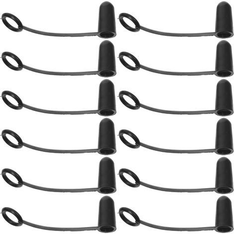 Pieces Rubber Bottle Pourer Caps Black Integrated Dust Cover (1/5)
