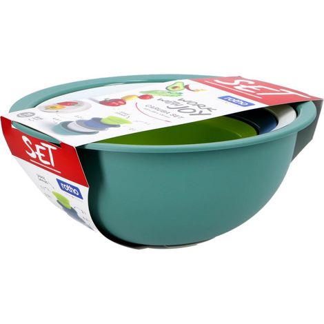 Ensemble de bols Rotho Caruba avec passoire 4 pièces (1/4)