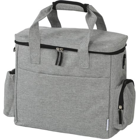 Sac de voyage pour chien avec 2 compartiments à friandises et poches pliables pour gamelles, gris clair (1/5)