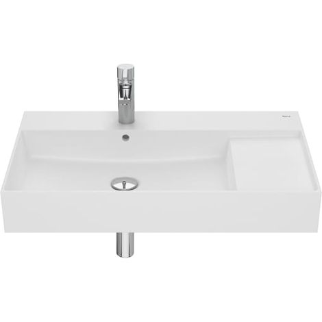 LAVABO INSPIRA CON JUEGO FIJACIÓN 800X490 BLANCO MATE