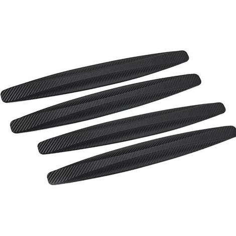 4 strisce protettive per auto - Strisce paraurti - Universali - Per auto, angoli, paraurti, protezione paraurti - Nero - 40x5,2x1 cm (1/5)