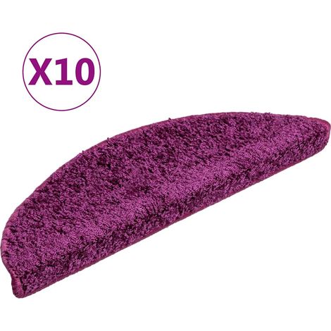 Maison Exclusive - Stufenmatten 10 Stk. 56x17x3 cm Violett Halbru (1/5)