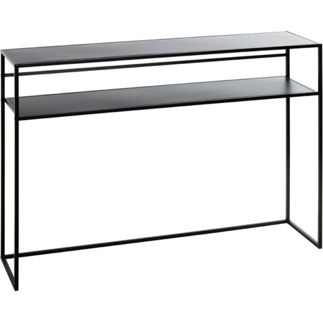Console Design en Métal "Mino" 112cm Noir Laqué (1/4)