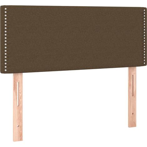 Maison Exclusive - Tête de lit Marron Foncé 80x5x78/88 cm Tissu (1/5)