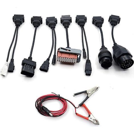 Ensemble complet de 8 câbles automobiles pour outils de diagnostic Tnesf Delphis Orpdc VdIJk Autocoms Pro WOW CDP Vd TCS Cdp Pro Plus (1/5)
