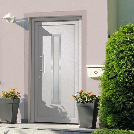 vidaXL Porte d'entrée Blanc 98x208 cm (1/5)