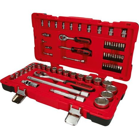 Juego De Tubos De 1/4 + 1/2 - 68 Unidades Ks Tools (1/5)