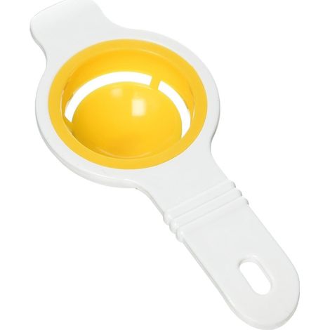 Séparateur de jaune d'œuf en plastique blanc 14.3cm Outils de cuisson de cuisine (1/5)