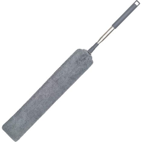 Gadgets de Nettoyage sous Les appareils électroménagers, Microfibre, plumeau Plat Fin avec Tige Extensible de 66-140 cm, pour Le Nettoyage sous Les Meubles, réfrigérateurs, canapés, cuisinières, Lits (1/5)
