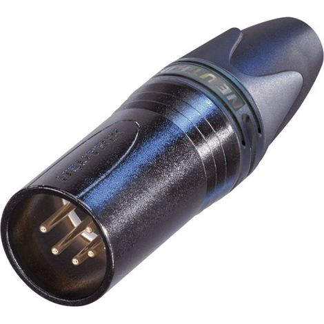 Neutrik NC5MXX-B Connettore XLR Spina dritta Numero Poli (num): 5 Nero 1 pz.