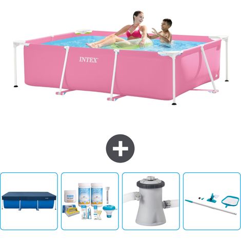 Intex Piscina con struttura Rettangolare - 220x150x60 cm - 7-pezzi  SCB7