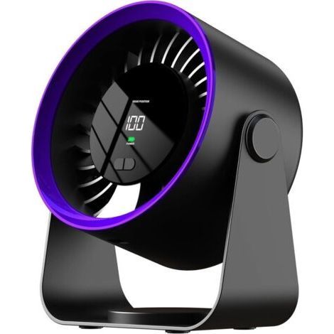 Mini-Tischventilator, leiser, per USB aufladbarer Handventilator mit 3 Geschwindigkeitsstufen für Zuhause, Büro und Reisen (1/4)