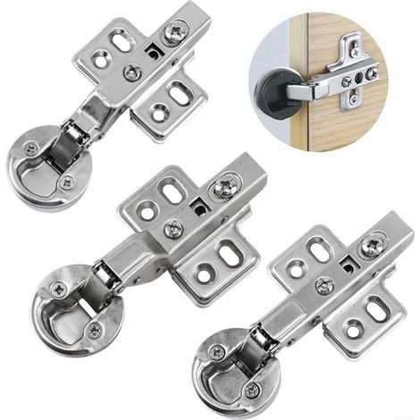 Heavy-duty 26mm glass door hinge, cup screw, stable fixing, three types of fixed hinges (large) (1/5)