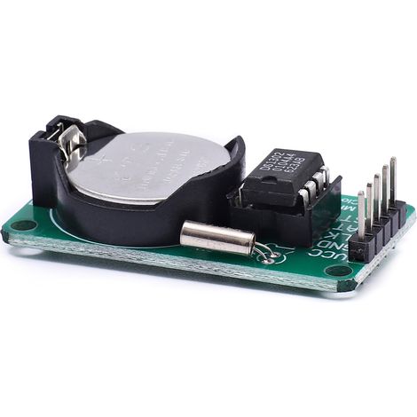 Module d'horloge temps réel DS1302 avec pile module de composant électronique de chronométrage CR2032 avec mise hors tension (1/5)